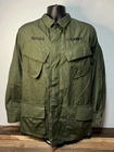 VTG 60’s Military Wind Resistant Poplin Slant Pocket Shirt Vietnam OG 107 Medium