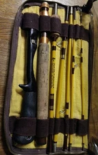 Vintage Eagle Claw Trailmaster Wright McGill 8pc Five-Way Fishing Rod Case 