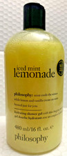 PHILOSOPHY ICED MINT LEMONADE HYDRATING SHOWER GEL 16FLOZ W, MOISTURE COMPLEX.