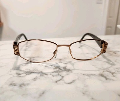 Cazal Eyeglasses Frames MOD 1009 COL 872 Brown Gold Square Wood Grain 52-17-125