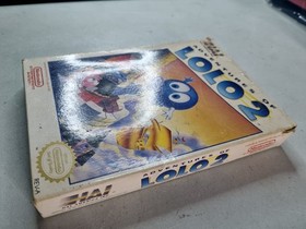 Adventures of Lolo 2 (Nintendo NES, 1990) w/ Box Cart