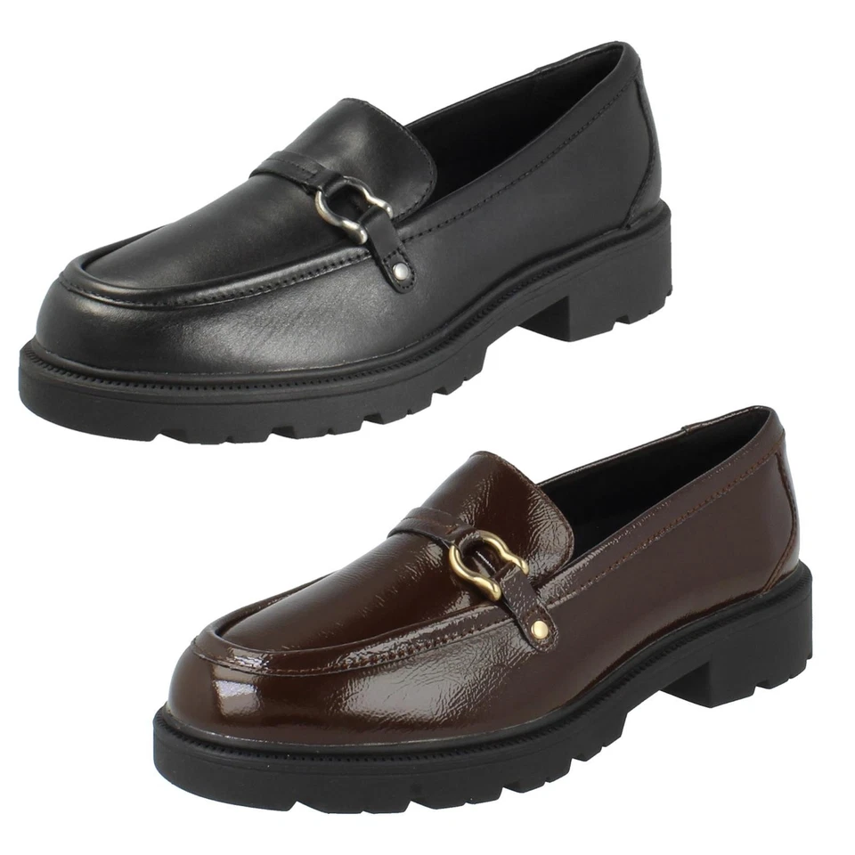 Clarks Code C360 Mocassins Habillés En Cuir Mousse Foam Verni - Code L - Photo 1/1