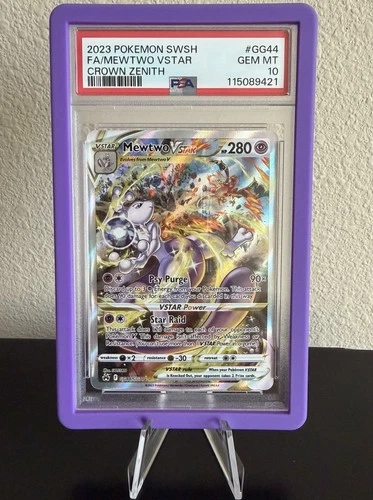 Mewtwo VSTAR GG44/GG70 Crown Zenith: Galarian Gallery Gem Mint PSA 10