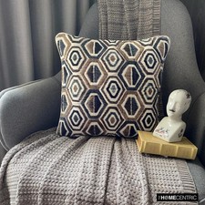 Brown Velvet Pattern 16"x16" Throw Pillow Cover - Half Tone