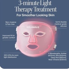 NWT Solawave Red Light Mask Wrinkle Retreat Pro LED Face Mask