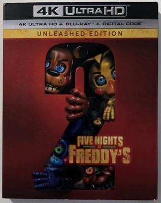 NEW FIVE NIGHTS AT FREDDY'S 2 4K ULTRA HD BLU RAY 2 DISCS + SLIPCOVER SLEEVE
