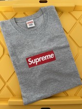 Supreme 20th Anniversary Box Logo Heather Grey T Shirt Size Large
