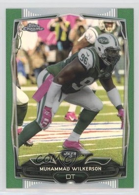 2014 Topps Chrome Blue Wave Refractor Muhammad Wilkerson #70 7mg