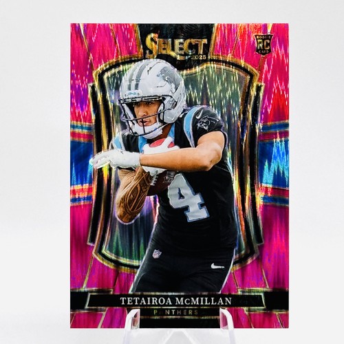 TETAIROA MCMILLAN 2025 Panini Select Pink Shock Prizm Premier Level #144 (RC)