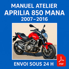 Manuel Atelier Aprilia 850 Mana 2007-2016 Revue Technique Moto RMT CD PDF