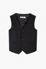 Grace Karin Boys Black Formal Vest Youth Size 10 Dress Vest Wedding Church