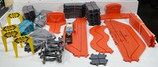 Vintage Lot - Motorific Track Parts 1964, 65, 66  One Non-Working Parts Car