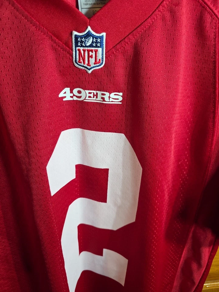 旧金山 49 人队 Blaine Gabbert 红色 NFL 职业队球衣 S 码 — 第 2/4 张图片