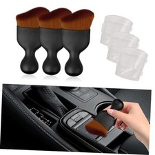 3PCS Car Interior Cleaning Brush, Car Detailing Brush, Auto 3Pcs Brown