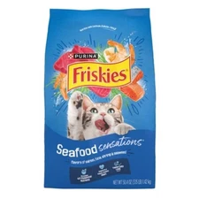 Purina Friskies Seafood Salmon & Tuna Complete & Balanced Dry Cat Food