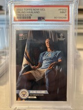 2022-2023 Topps NOW Erling Haaland rookie soccer card  PSA 9. rookie card picture