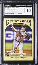 2011 Max Scherzer Topps Gypsy Queen 142 CGC 10