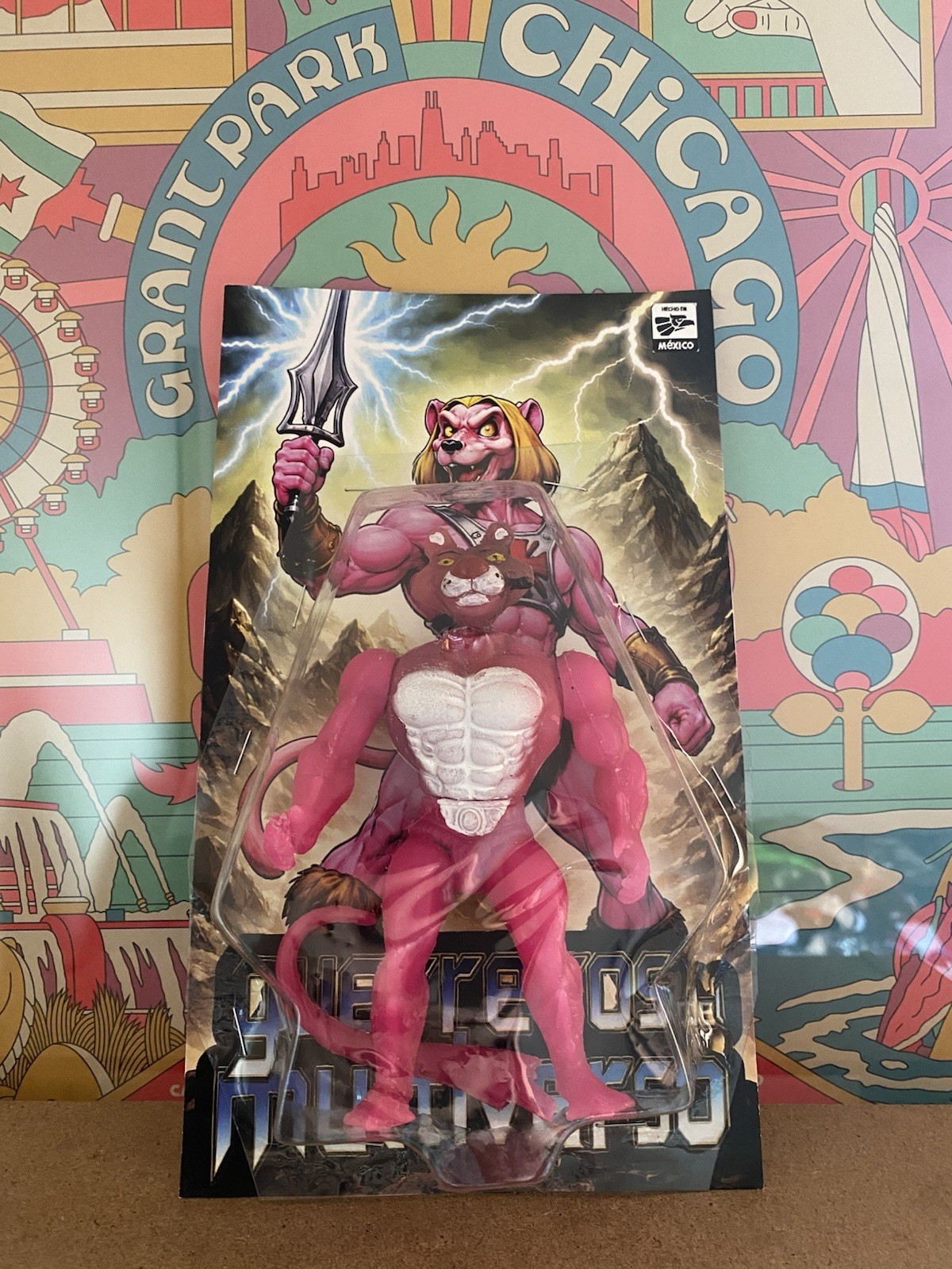 Master Of The galaxy  Mexican Motu Bootleg Pink Panther Figure