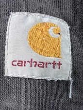 Carhartt Mens Black Rain Defender Full Zip Hooded Quilted Jacket Pullover Large