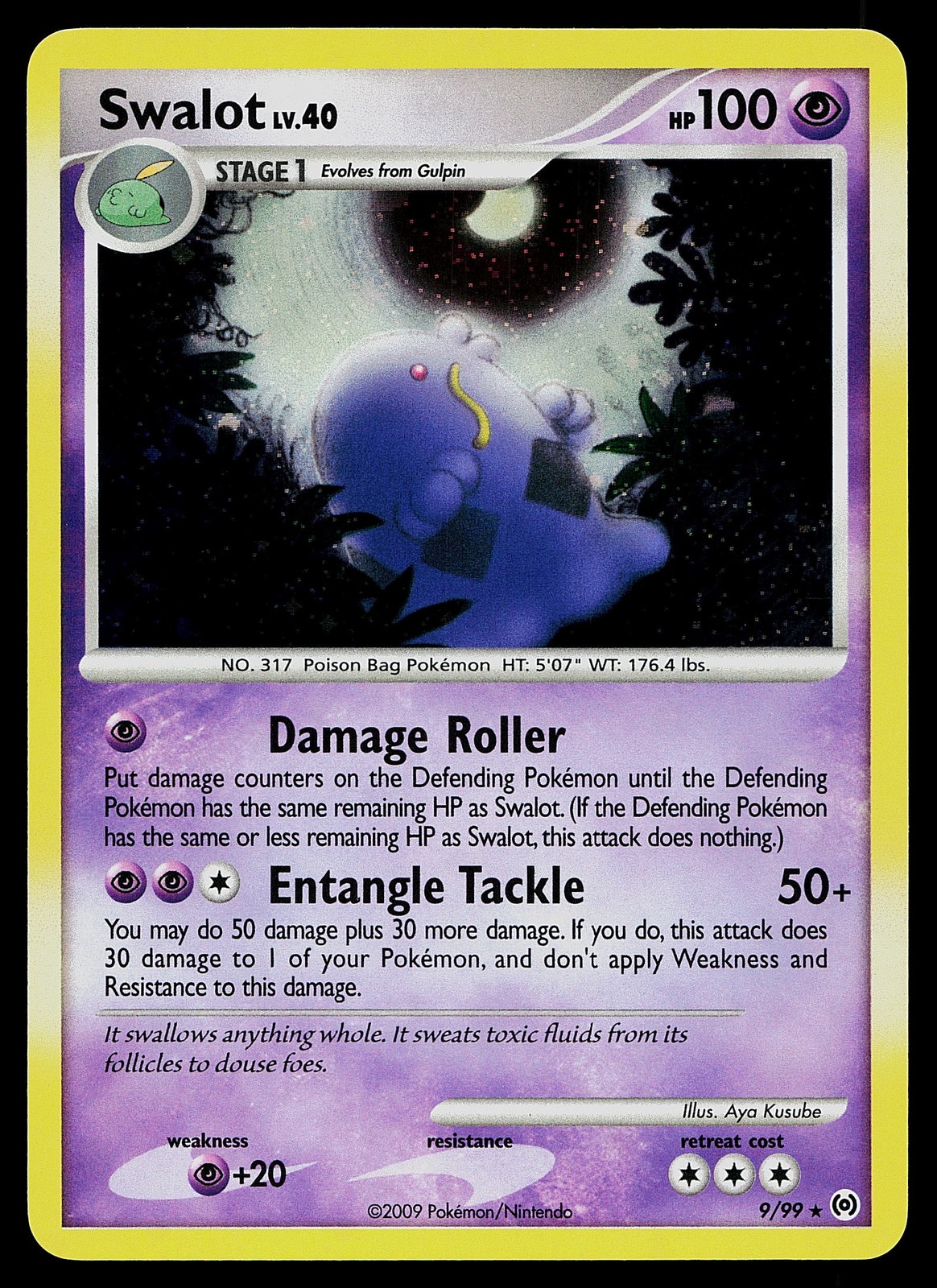 Pokemon Card - Swalot Arceus 9/99 Holo Rare
