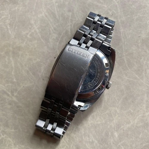 CITIZEN 8210 Blue Gradation Automatic Watch Rare Used - Picture 2 of 2