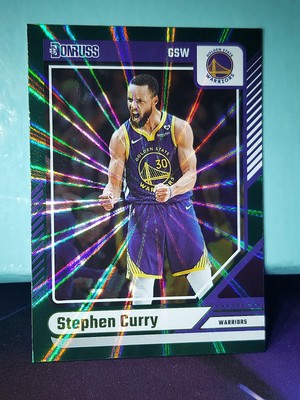 Stephen Curry 2024-25 Panini Donruss Green Laser #64