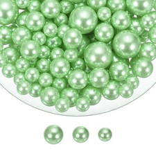 150 Pcs Pearl Bead for Vase Filler, 20/14/10mm Floating Beads Bright Green 