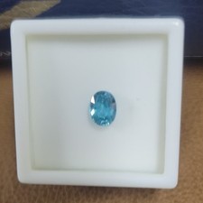 Blue Zircon Cut Oval 8x6mm 1.40ct Loose Gemstone Single Piece Z4V265