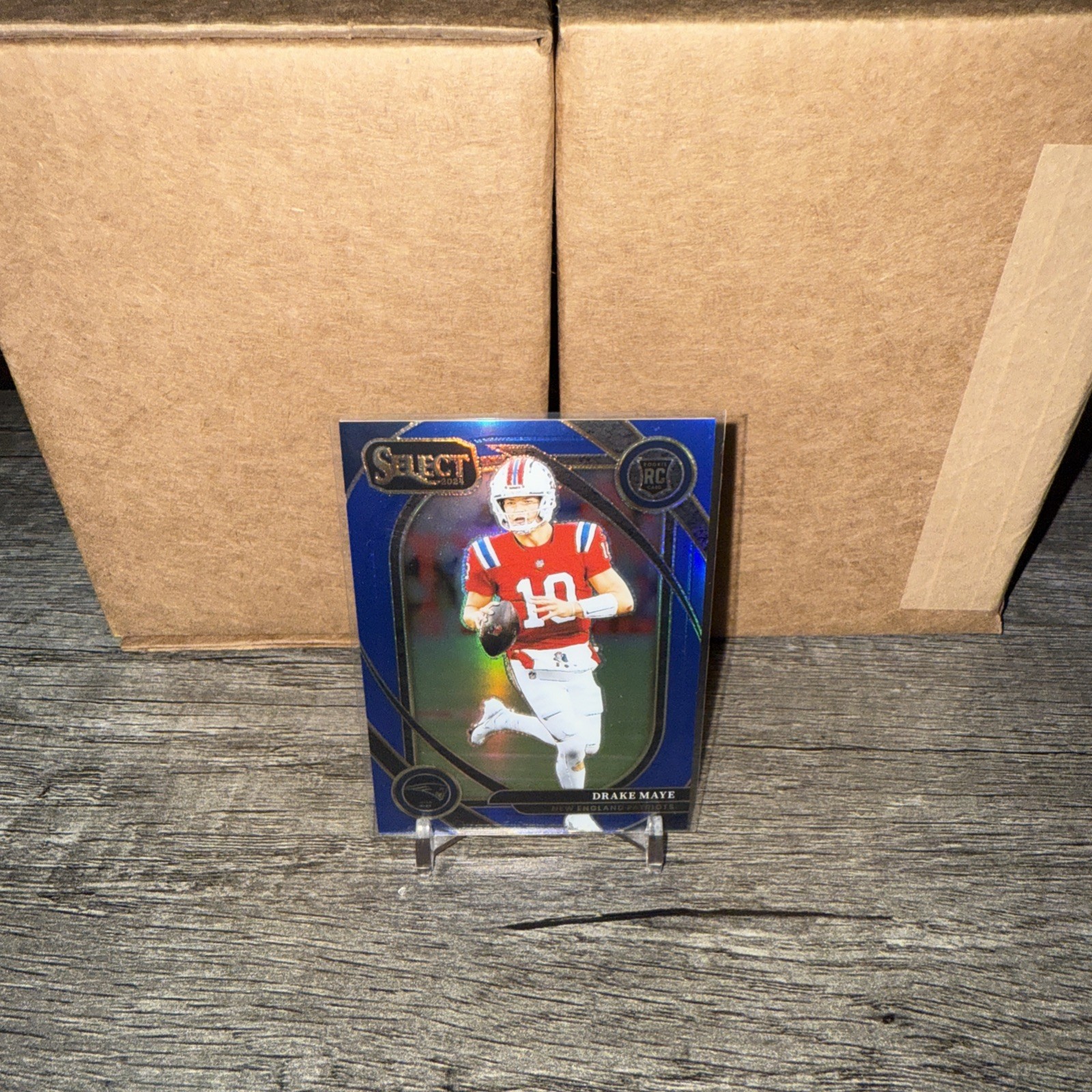 2024 Panini Select - Club Level Drake Maye #218 Blue Prizm 69/99 (RC) Patriots