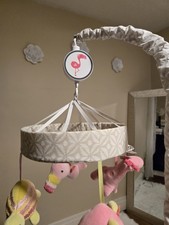 Baby Crib Mobile Jungle Animal Giraffe Elephant Turtle Tucan Bbay Girl 4 Animals