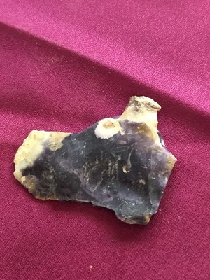 Black Jade? Raw Stone Rock Purple Cream For Jewelry Making Natural