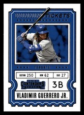Vladimir Guerrero Jr. 2020 Panini Contenders #WT-6 Blue Jays Winning Tickets