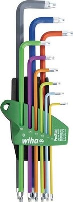 Wiha Stiftschlüsselset 366F 9-tlg.T8-T40 farbcodiert TORX  ProStar Hal. 46556