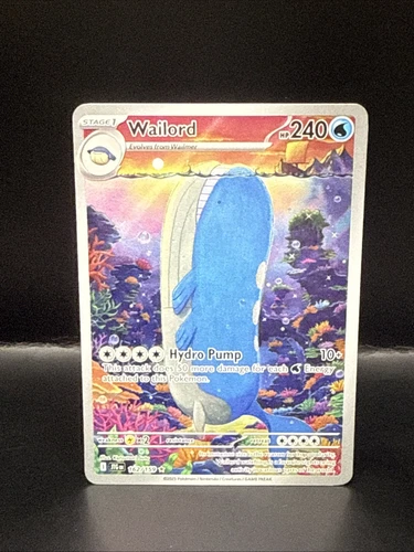 Pokemon Wailord 162/159 Journey Together Illustration Rare Holo A