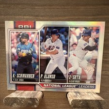 Topps Juan Soto Kyle Schwarber Pete Alonso 2026 Series 1 #11 NL Leaders RBI