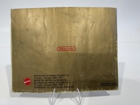 The Legend of Zelda NES Mattel Canada Box Manual Map Gold Cart Tested Save
