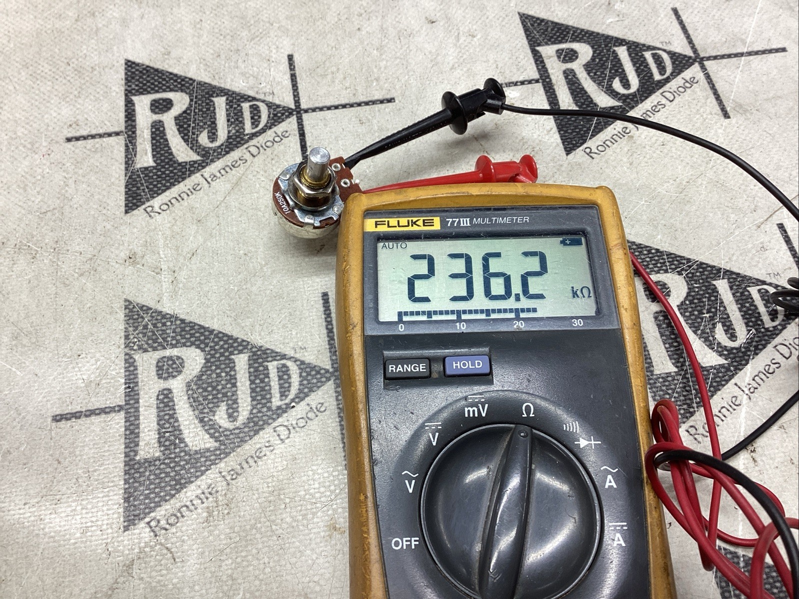 EVH Custom High Friction 250k Potentiometer Split Shaft Pot