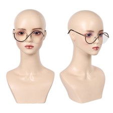 Wicked 2024 Witch Elphaba Cosplay Glasses Oversized Circle Frame Fashion Glasses