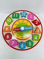 Buy Melissa Doug Shape Sorting Clock Wooden Educational Toy (8593) online