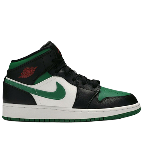 Jordan 1 Mid Black/Gym Red/Pine Green/White