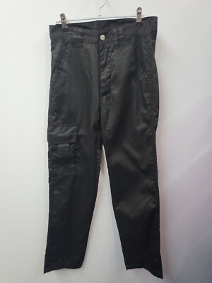 FNT Work Wear Unisex Herren Damen Cargo Hose Größe W28S Schwarz 210 g/m² Taschen