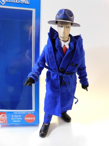Mego 8" Action Figure Custom DC Comics Boxed The Question Paranormal X-Files - Picture 2 of 7