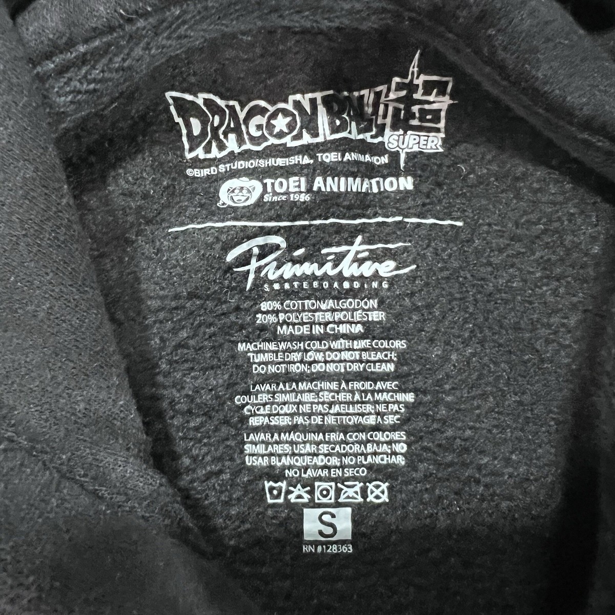 Primitive x Dragon Ball Z Super Goku Embroidered Sweatshirt Hoodie