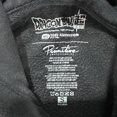 Primitive x Dragon Ball Z Super Goku Embroidered Sweatshirt Hoodie