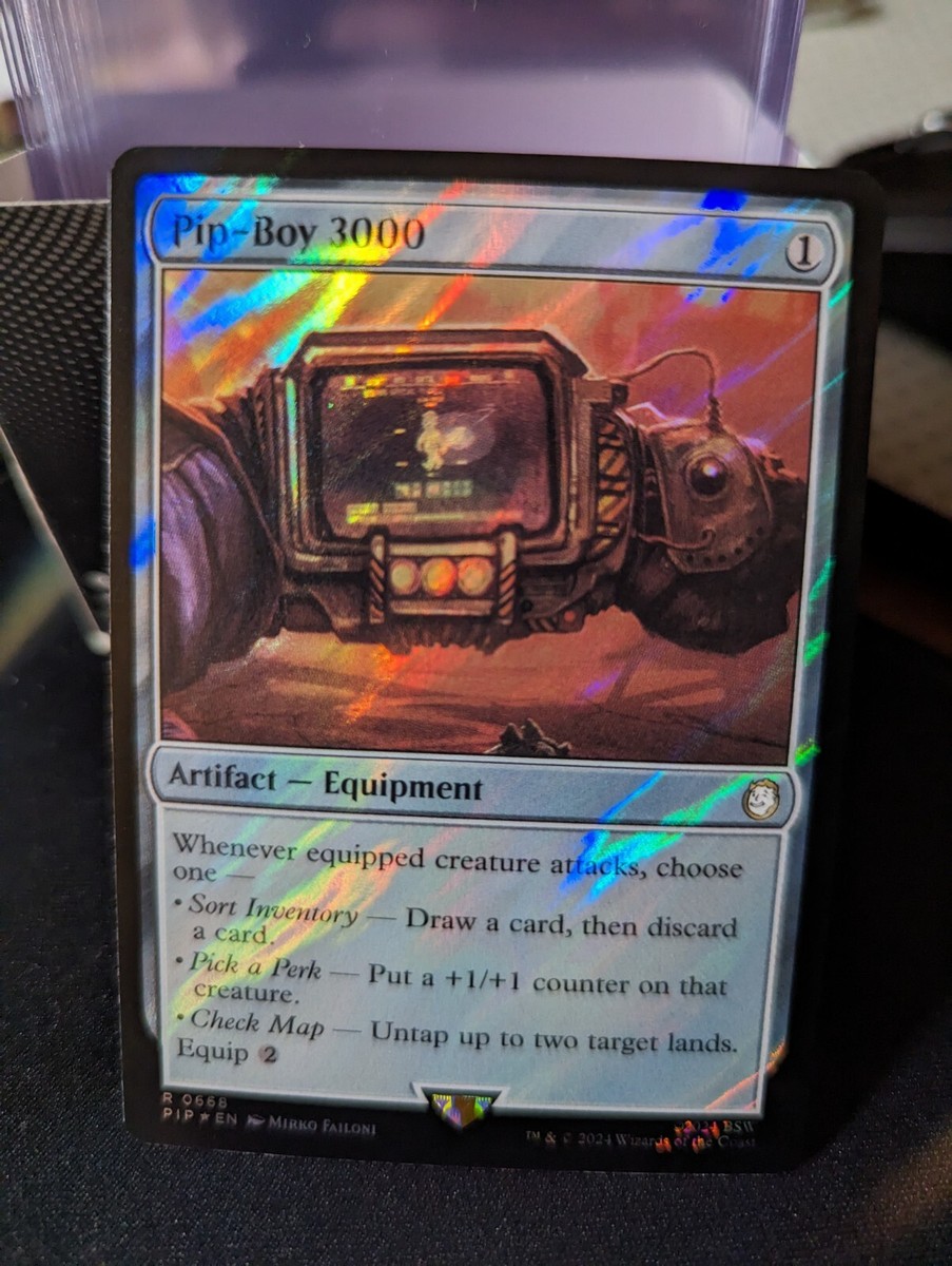 MTG Fallout ピップボーイ 3000 拡張 サージfoil 1x Pip-Boy 3000 Surge Foil NM - Magic Fallout MTG x1 | eBay