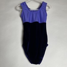 Pelle Purple Velvet Leotard Size Small Gymnastics Leo