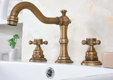 Antique Brass 8 "Widespread Bathroom Faucet Basin 3 Hole Vanity Sink Mixer Tap