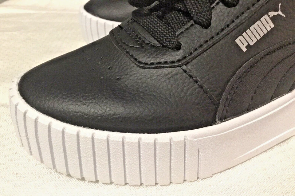 PRE-OWNEDPuma Carina 2.0 Ps Jr. Girls Size 3 C Sneakers Casual Shoes 386186-01 - Image 3 of 4