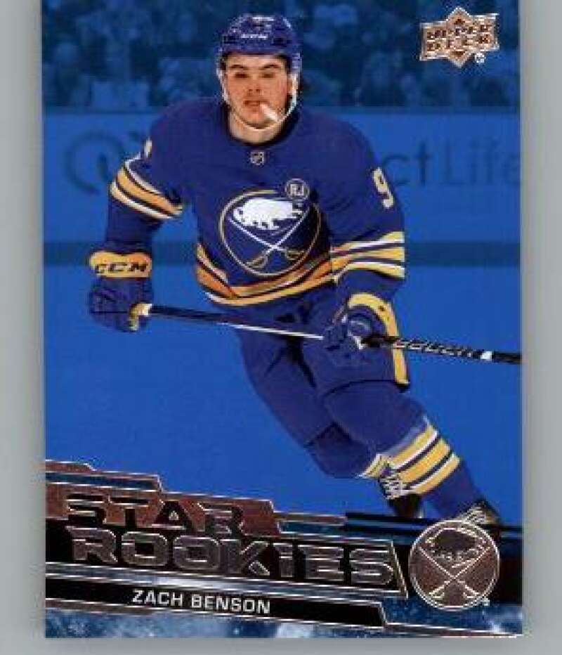2023-24 Upper Deck Star Rookies Blue #25 Zach Benson RC Sabres