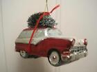 <!--F#f_0-->BLOWN GLASS RED CLASSIC STATION WAGON CAR CHRISTMAS ORNAMENT~BRING HOME TREE~NWT<!--F/-->